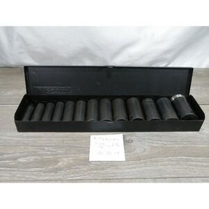 Pittsburgh 1/2" Drive Deep Impact Socket Set 1/2" to 1-1/4" Chrome Vanadium